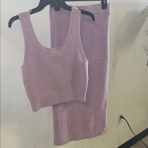 Light purple Crochet set